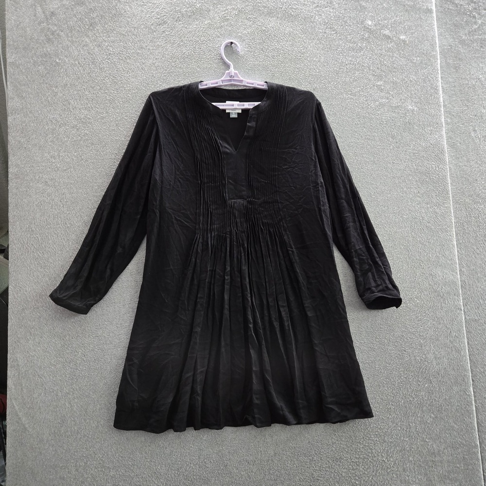 Old Navy Women Dress XL Black A-Line Pleated Relaxed Witchy Grunge Y2K Skater